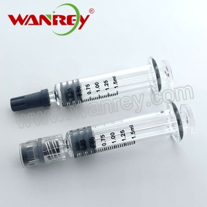 1.5ml Glass Syringe Luer Lock Luer Slip Cap